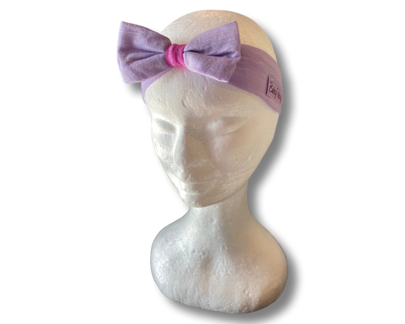 Baby Headband- Merino- Magnolia Mauve. 0-3M